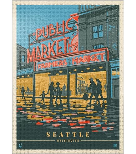 Amazon | MyPuzzle ワシントン州シアトル:フェリー、ビンテージ